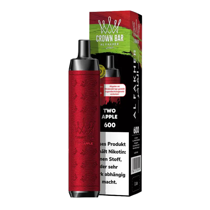 Al Fakher Crown Bar 600 – Two Apple