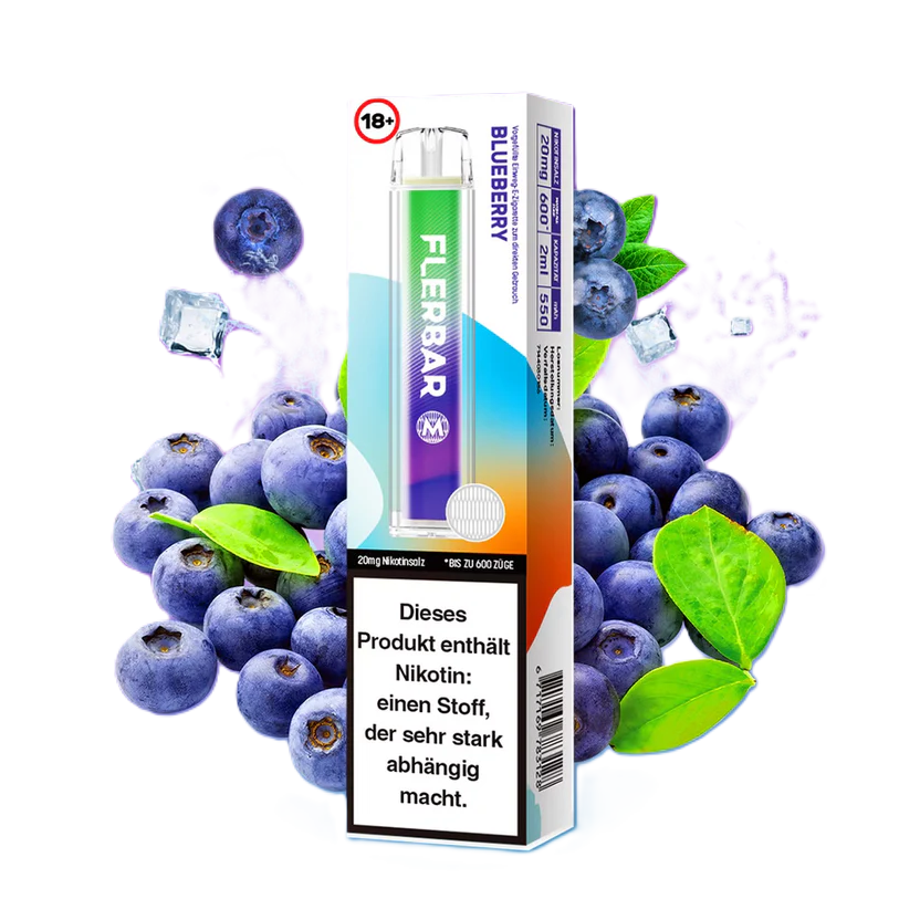 FLERBAR M – Blueberry (20mg Einweg E-Zigarette)