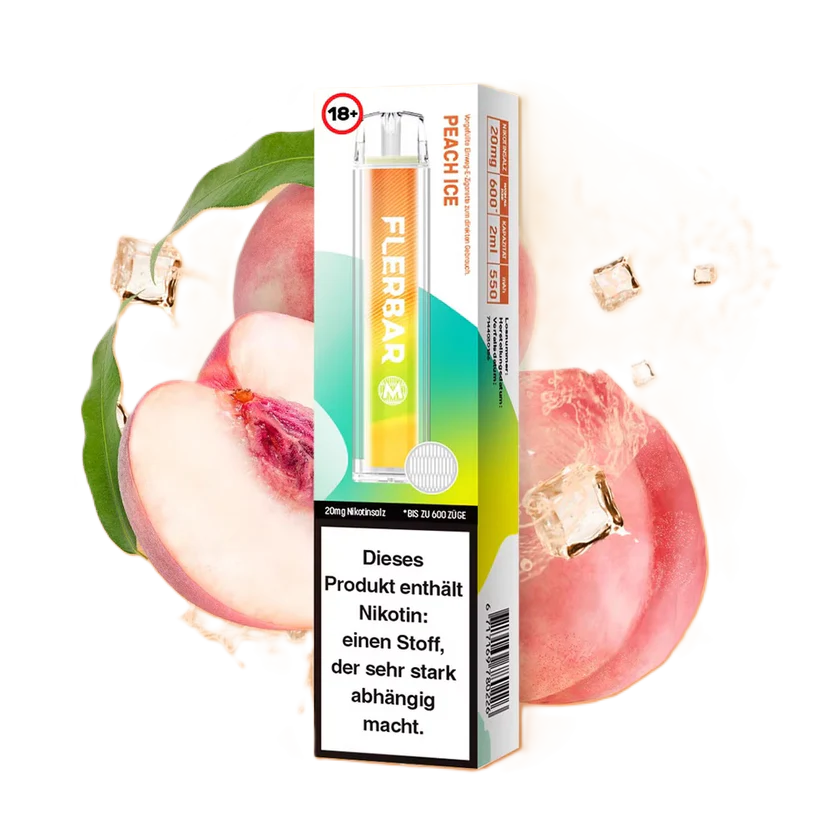 FLERBAR M – Peach Ice (20mg Einweg E-Zigarette)