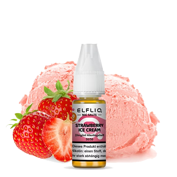 ELFLIQ by Elfbar – Strawberry Ice Cream (10ml | 10mg & 20mg Nikotin)