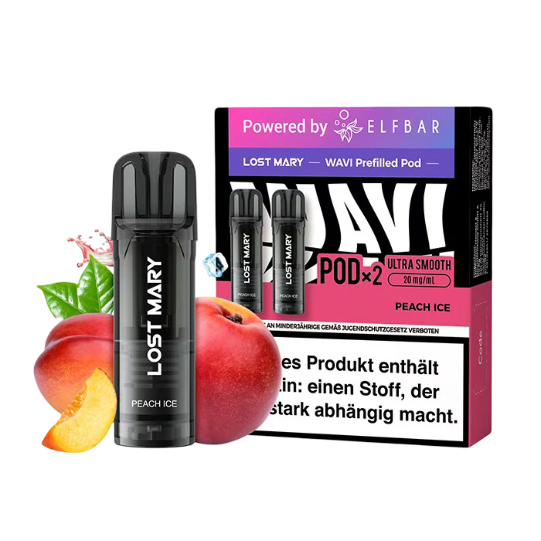 Lost Mary WAVI Pods – Peach Ice (20mg | 4ml)