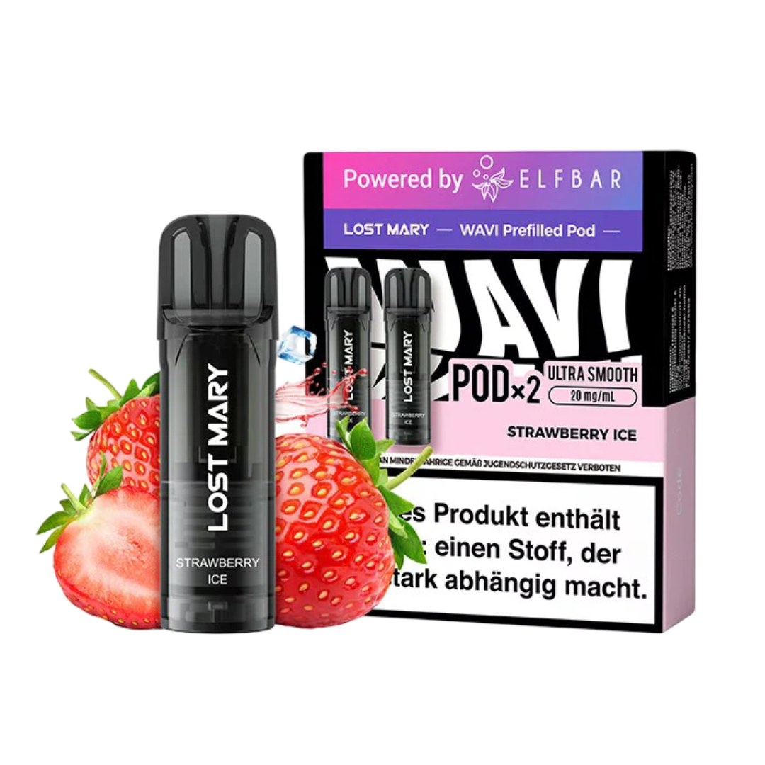 Lost Mary WAVI Pods – Strawberry Ice (20mg | 4ml)