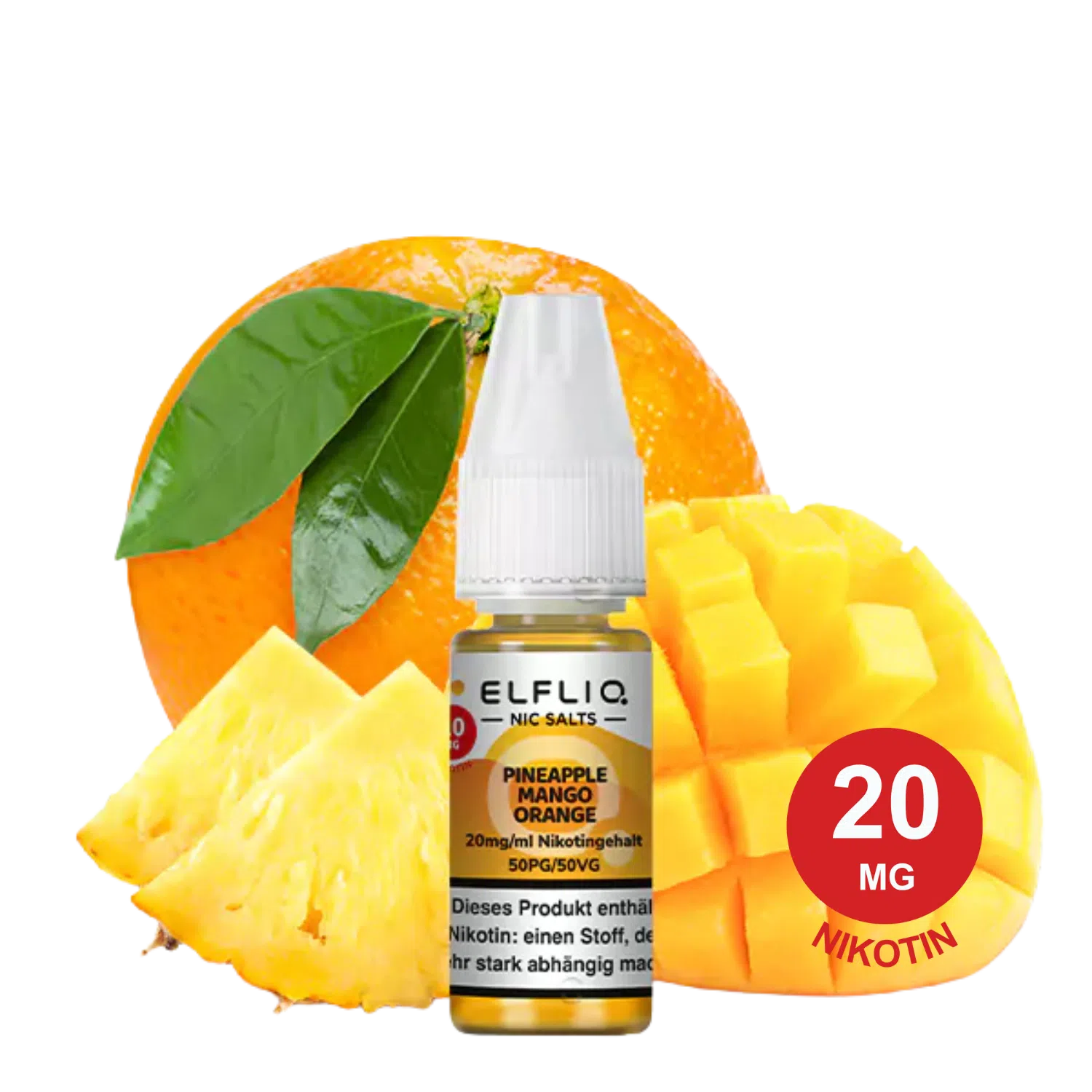 ELFLIQ by Elfbar – Pineapple Mango Orange (10ml | 10mg & 20mg Nikotin)