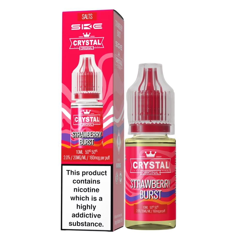 SKE Crystal Liquid – Strawberry Burst (10ml | 10mg & 20mg Nikotin)