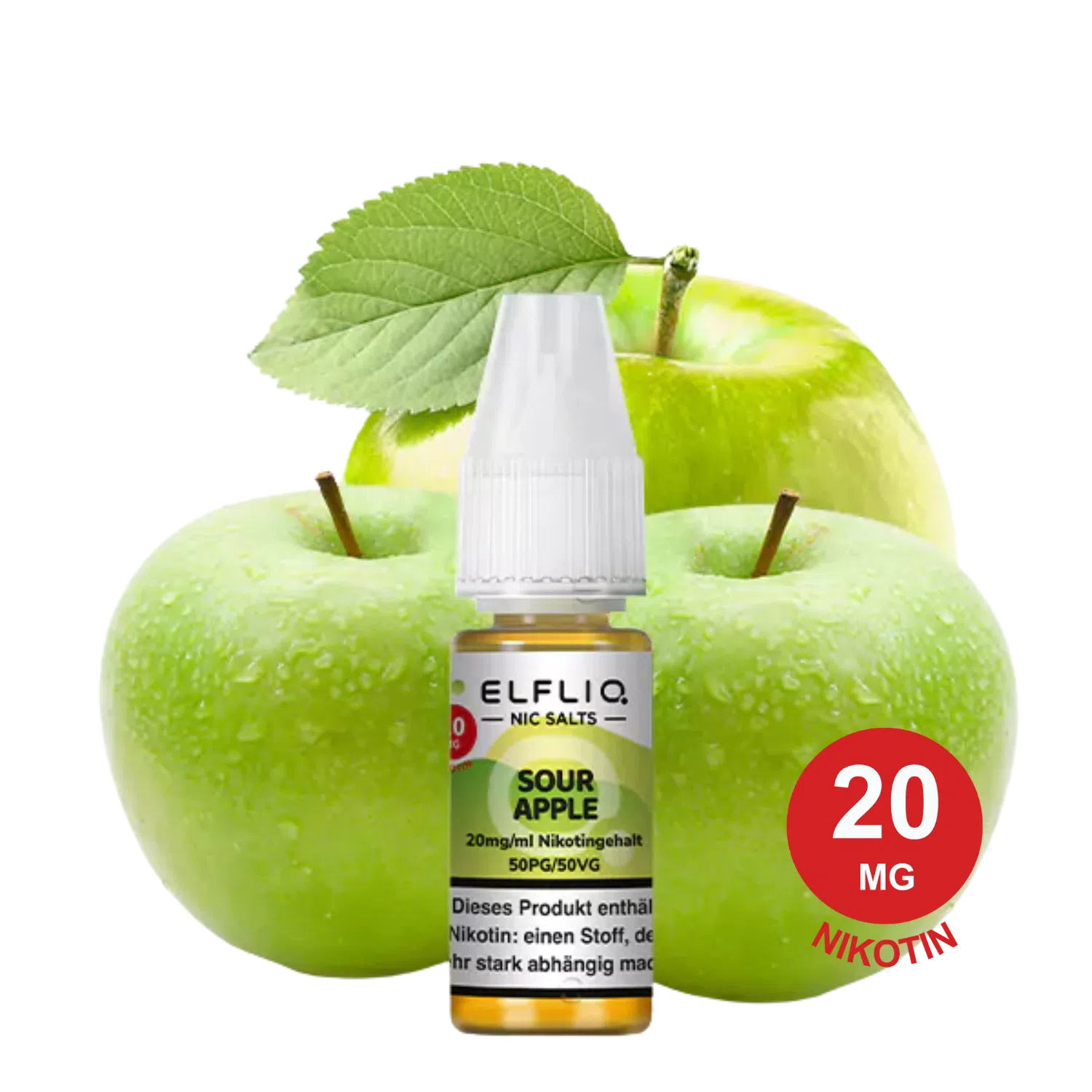 ELFLIQ by Elfbar – Sour Apple (10ml | 10mg & 20mg Nikotin)