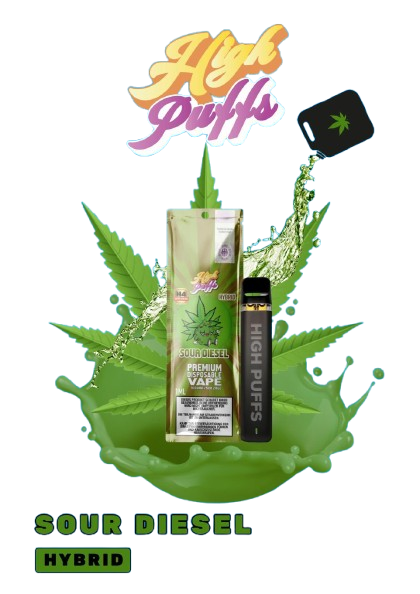 High Puffs H4 Superior Vape – Sour Diesel 1ml